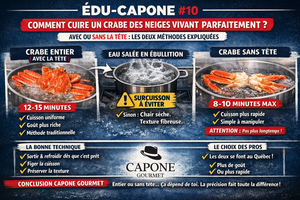 🦀 ÉDU-CAPONE #10 — COMMENT CUIRE UN CRABE DES NEIGES VIVANT PARFAITEMENT