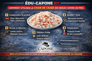 🦀 ÉDU-CAPONE #11 — COMMENT UTILISER LA CHAIR DE CRABE DES NEIGES COMME UN PRO