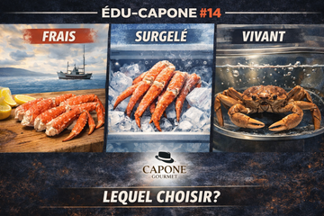 🦀 ÉDU-CAPONE #14 — CRABE DES NEIGES : FRAIS, SURGELÉ OU VIVANT, LEQUEL CHOISIR?