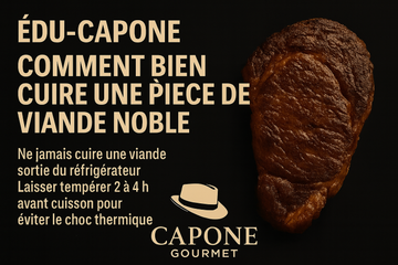 Guide ÉDU-CAPONE — Cuisson du bœuf PRIME | Capone Gourmet