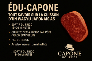 ÉDU-CAPONE — Guide Capone Gourmet pour la cuisson d’un Wagyu japonais A5