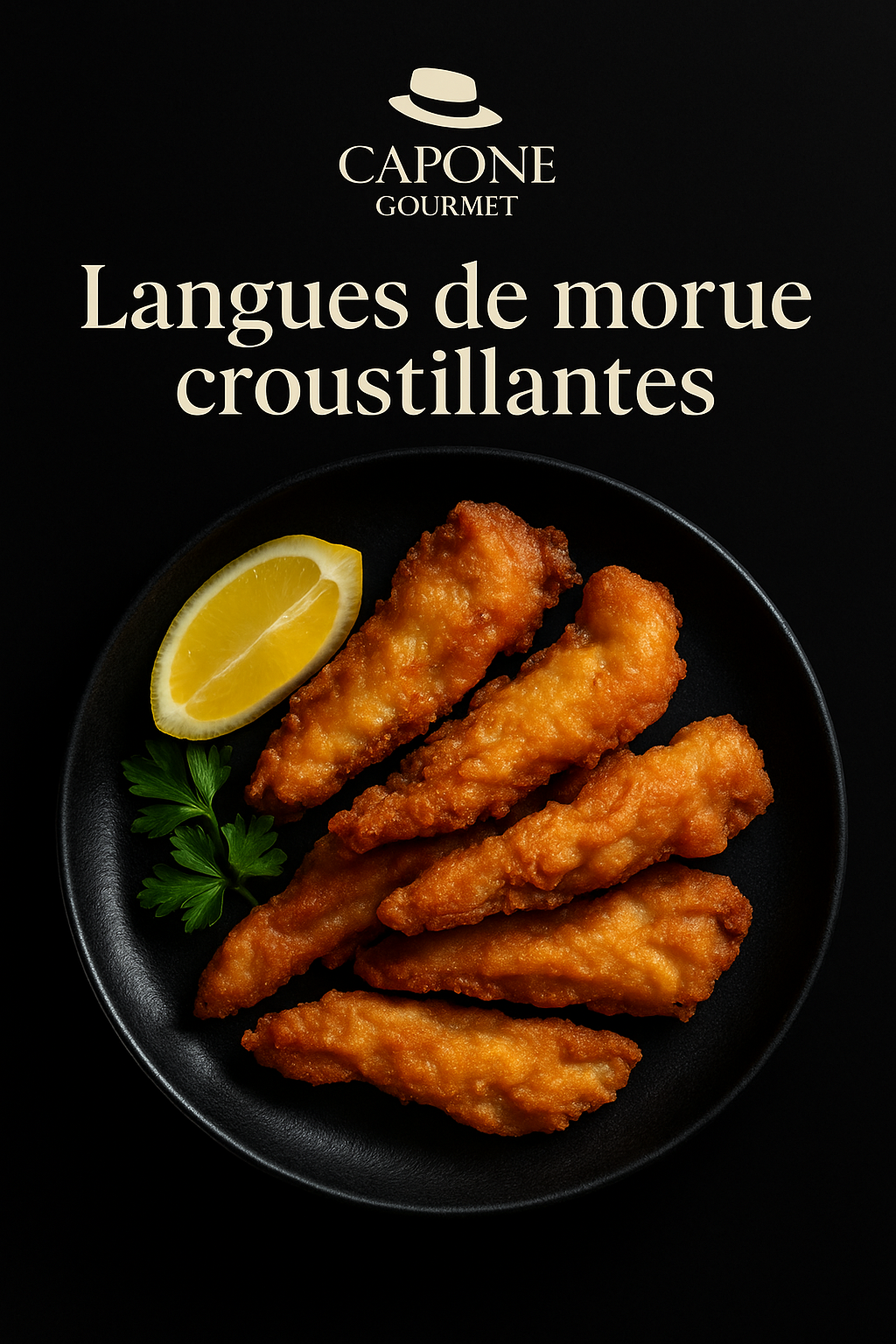 Langues de morue croustillantes à l’ail et citron – Recette Capone Gourmet