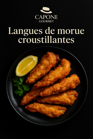 Langues de morue croustillantes à l’ail et citron – Recette Capone Gourmet