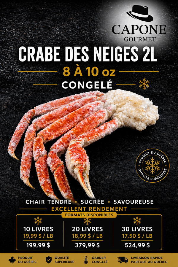 🦀 CRABE DES NEIGES 2L (8–10 OZ) -  CAPONE GOURMET