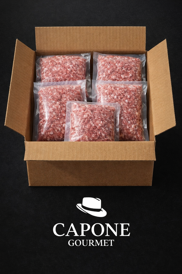 🐑 Agneau Haché Gaspésien Nourri aux Algues – Caisse 5 lb