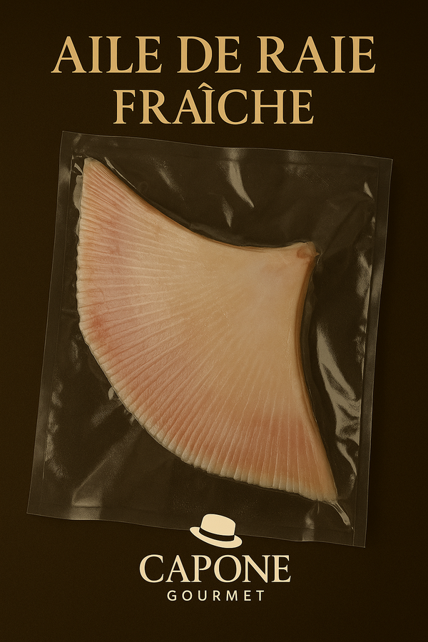 Aile de raie fraîche mis sous-vide Capone Gourmet – chair blanche et fine