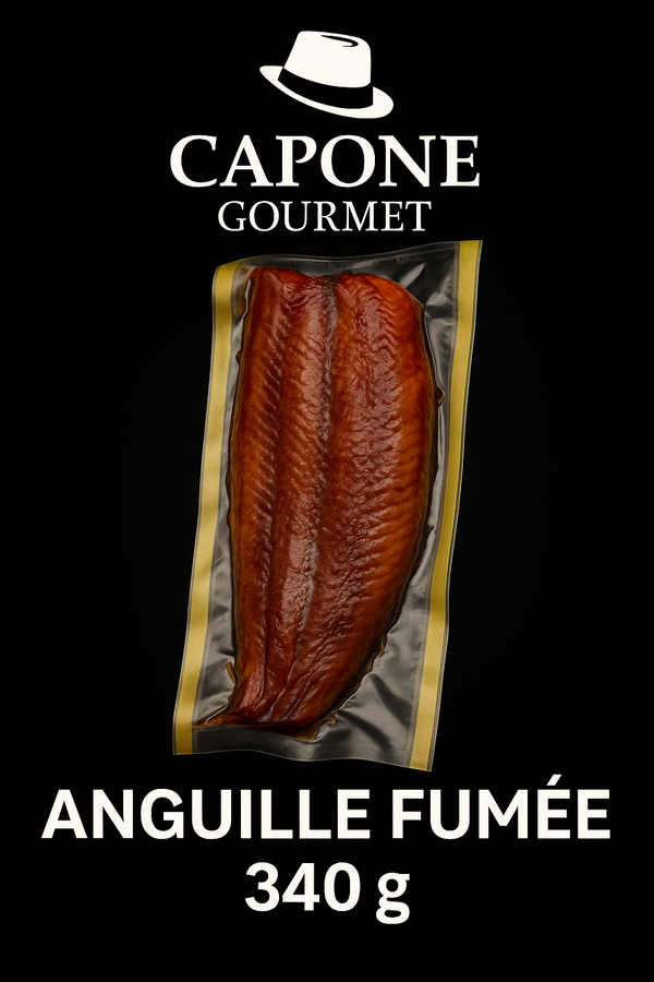 Anguille fumée japonaise en portions 340 g. Formats 5 ou 10 kg. Qualité premium Capone Gourmet. Livraison au Québec.