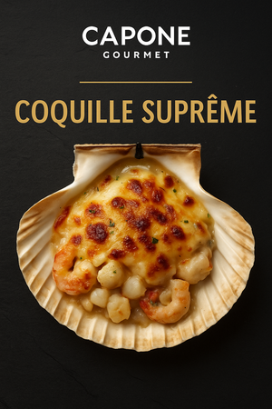 Coquille suprême aux fruits de mer gratinée – Capone Gourmet