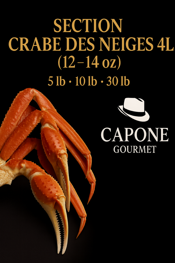 Section de Crabe des neiges 4L (12–14 oz) | Gaspésie & Îles – Capone Gourmet