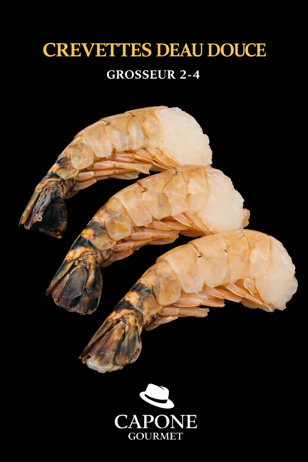 Crevettes d’Eau Douce 2/4 Deep Cut – Capone Gourmet Québec