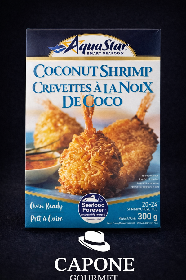 🍤 Crevettes à la noix de coco  – 300 g - Prêtes à cuire – Format boîte