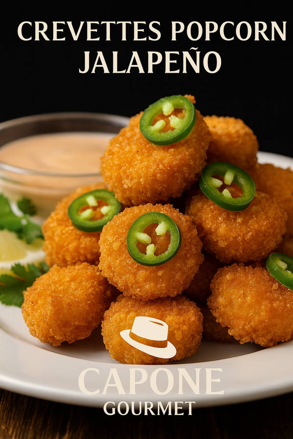 Crevettes Popcorn Jalapeño 51/60 Capone Gourmet – format 2,5 lb ou caisse 4 × 2,5 lb