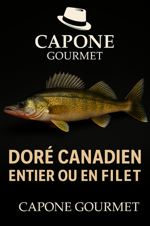 Doré frais canadien Capone Gourmet – en filet ou entier, formats 5 lb à 20 lb