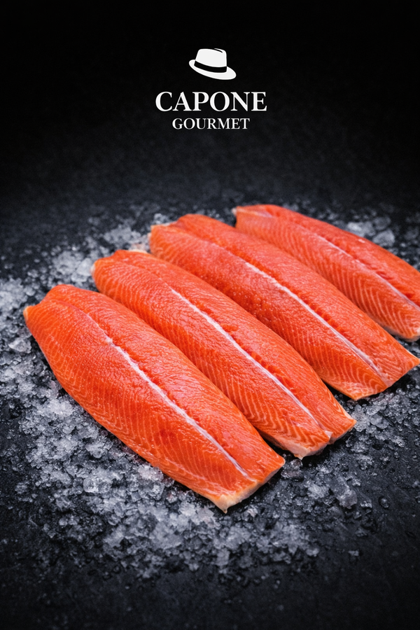 filets de saumon Coho frais à chair ferme sur glace – Capone Gourmet