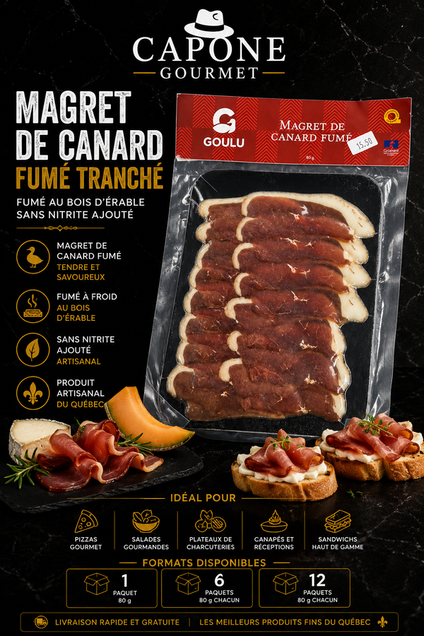 MAGRET DE CANARD FUMÉ TRANCHÉ | CAPONE GOURMET