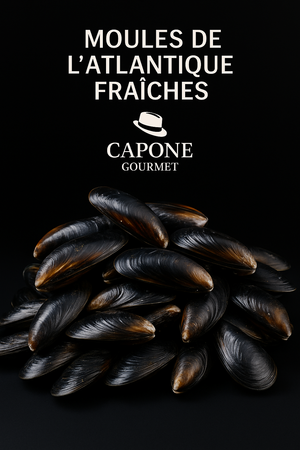 Moules de l'Atlantique fraîches Capone Gourmet, fruits de mer premium du Québec