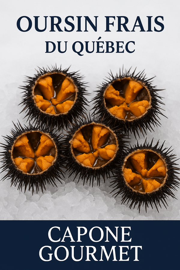Oursin du Québec frais – Produit haut de gamme chez Capone Gourmet