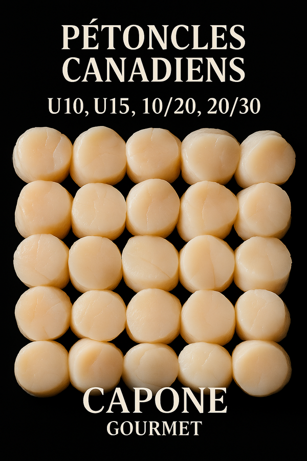 Pétoncles canadiens U10 U15 10/20 20/30 – Capone Gourmet Québec