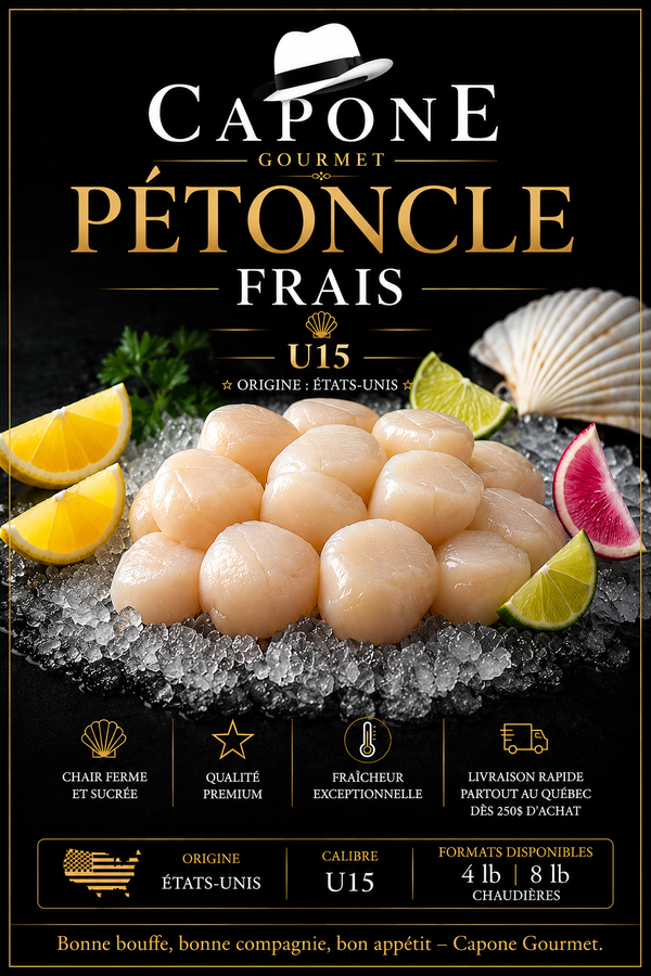 Pétoncles frais U15 | Capone Gourmet