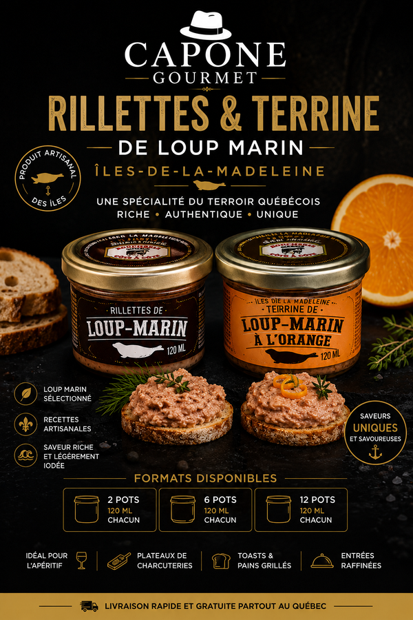 RILLETTES & TERRINE DE LOUP MARIN – ÎLES-DE-LA-MADELEINE | CAPONE GOURMET