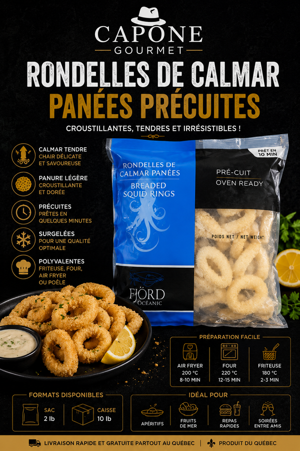 RONDELLES DE CALMAR PANÉES PRÉCUITES | CAPONE GOURMET