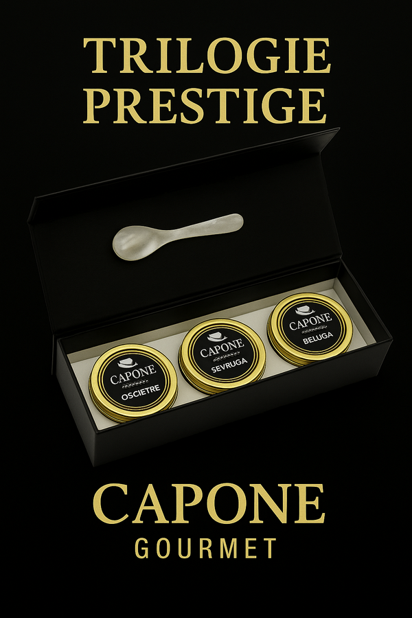 Trilogie Caviar 28 g – Découverte, Prestige, Royale | Capone Gourmet