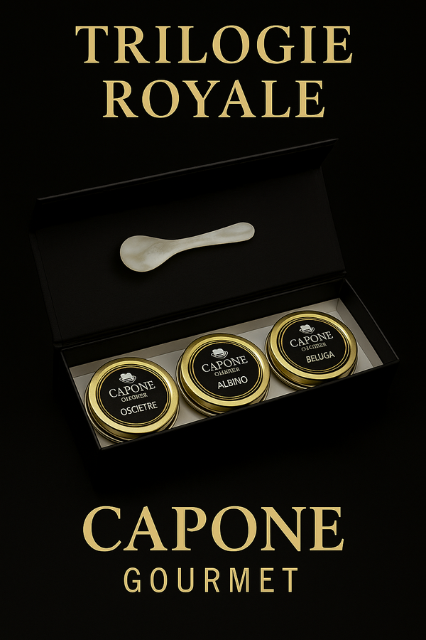 Trilogie Caviar 28 g – Découverte, Prestige, Royale | Capone Gourmet