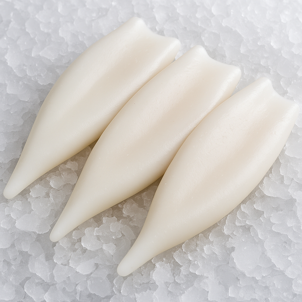 Tube de calmar Loligo sauvage cru sur glace – Capone Gourmet